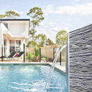 Bluwhale Hotel Swimming Pool Tiling Project with Natural Slate and Limestone 