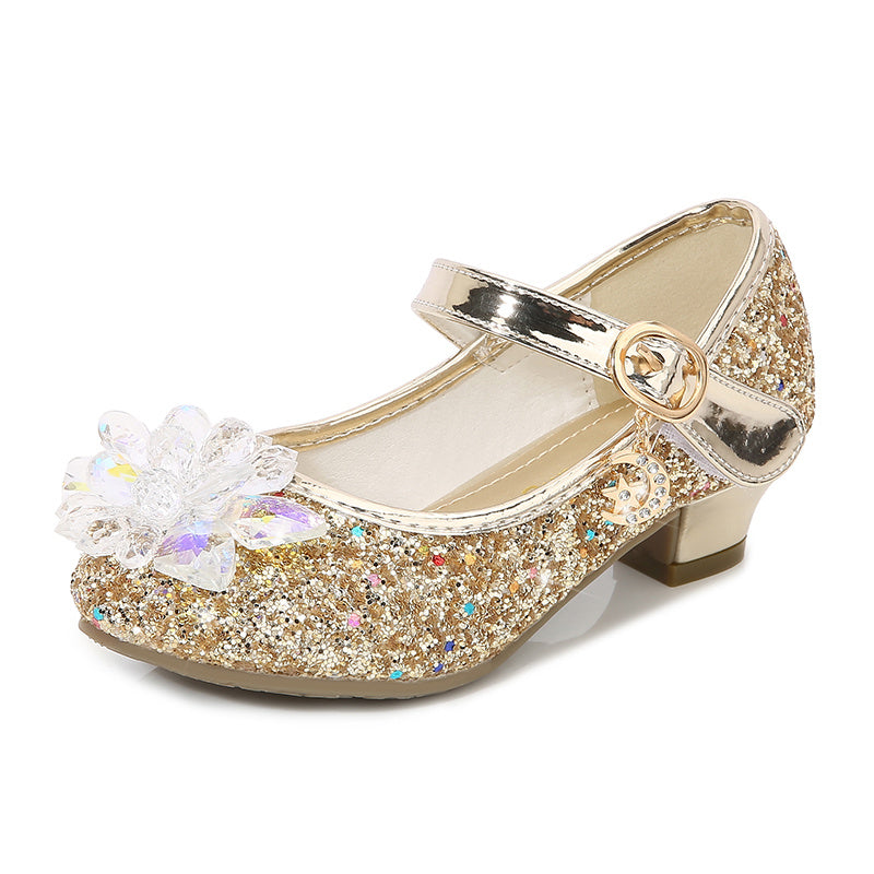 Elsa High Heels Sparkling Floral Feminine Party Shoes