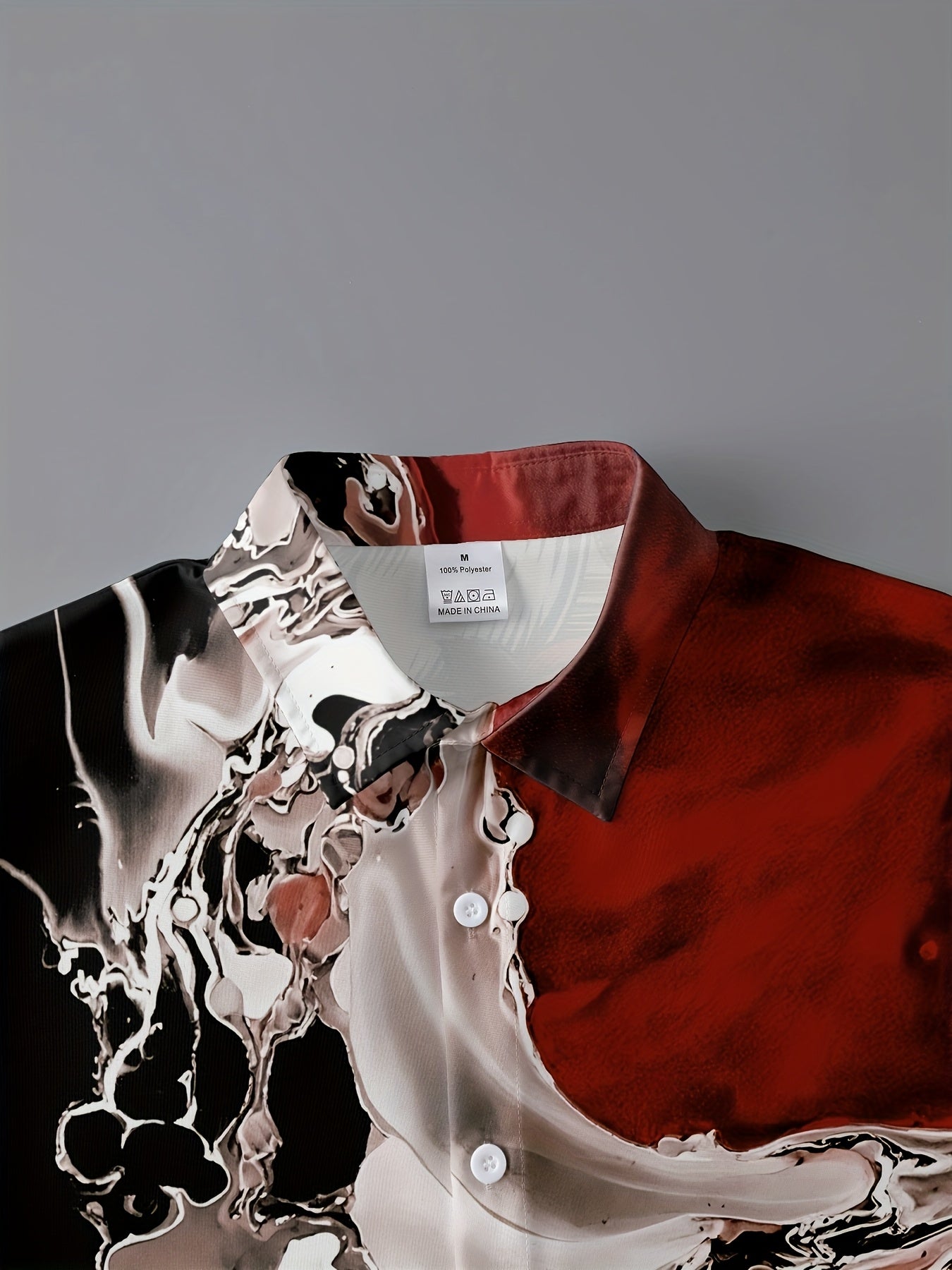 Áo Sơ Mi Nam Dài Tay In Họa Tiết Ngẫu Nhiên Cá Tính