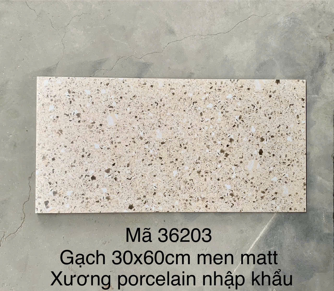 Terrazo porcelain ceramic matt tiles 300x600mm