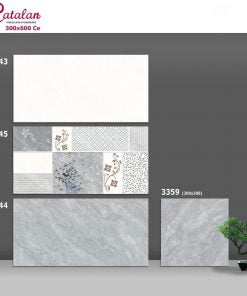 Catalan wall tiles 30×60 light gray 3643-3644-3645