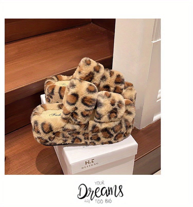 Dép Lông Báo Đế Cao Tăng Chiều Cao Thu Đông 2024