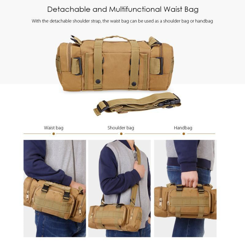 Multi-function Outdoor Waist Bag - Durable Material