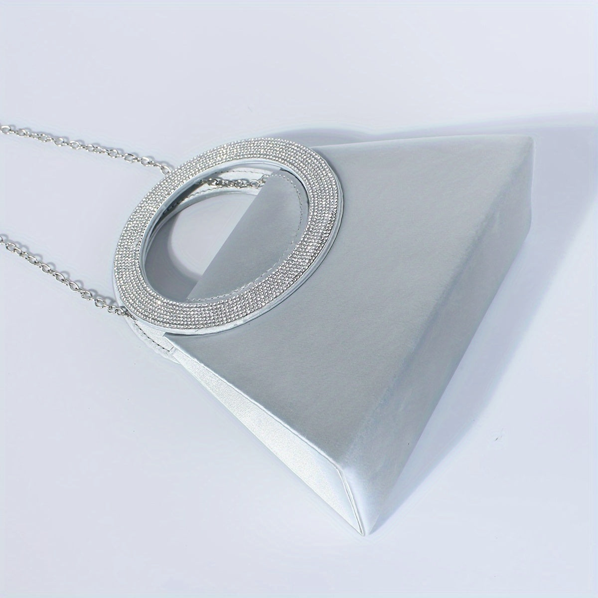 優雅高端水鑽晚會舞會單肩斜挎鏈條包，女士優雅手提包，女士派對包，女士優雅包，特殊場合錢包，正式活動手拿包，迷人斜挎包