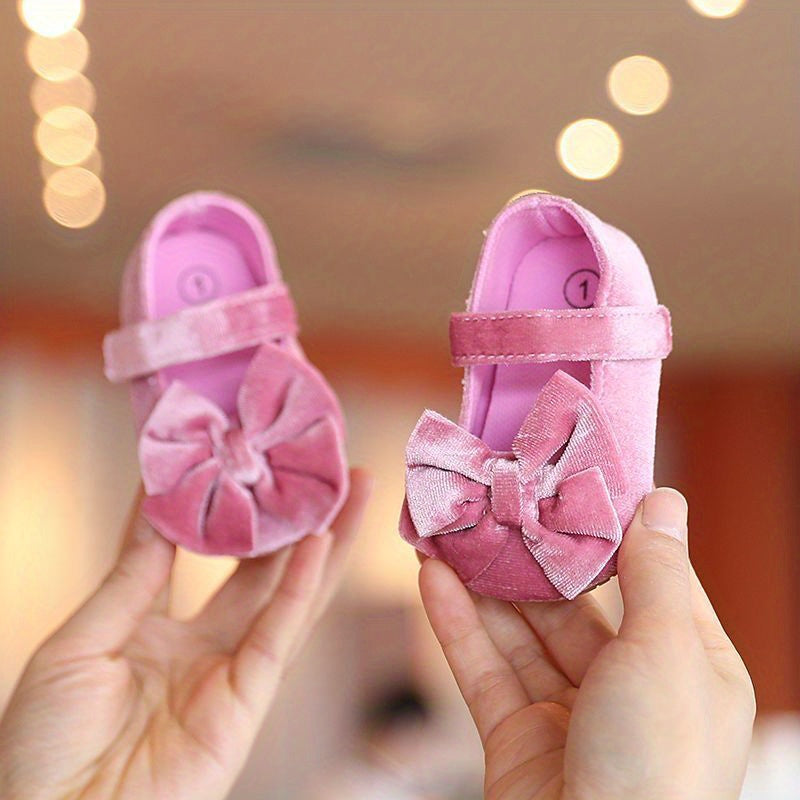 Cute Bow Doll Shoes For Baby Girls To Walk