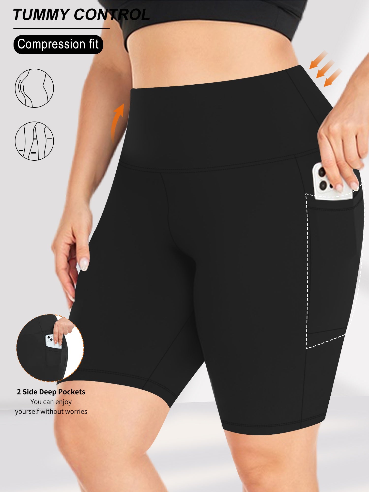 6pcs Women'S High-Waist Yoga Capri Pants Set, Breathable, Zero-Pressure Shaping, Smart Anti-Roll Hem, 3D Tailoring, Hidden Side Pockets, Fitness Yoga Running All-in-One - Daisan Mart