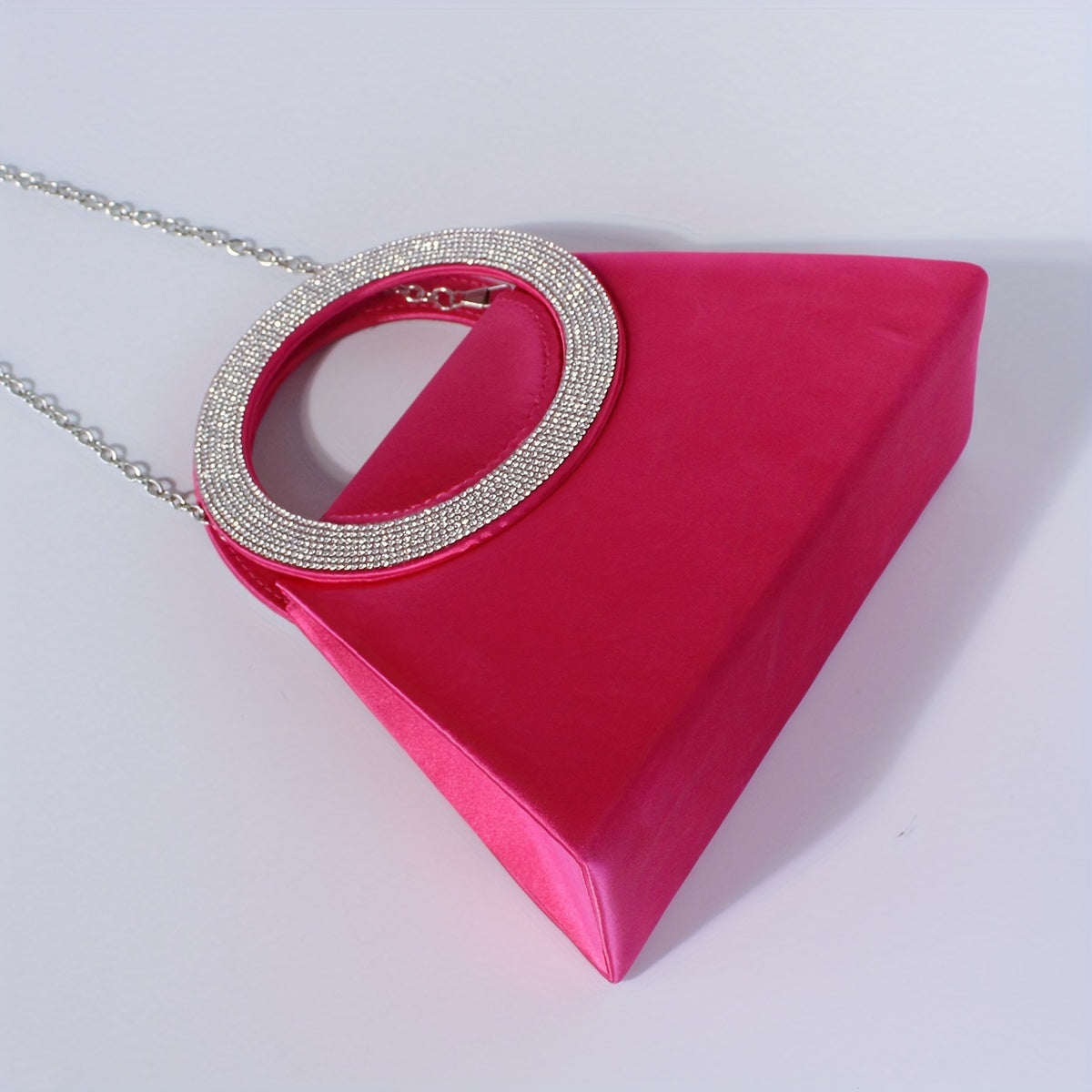 優雅高端水鑽晚會舞會單肩斜挎鏈條包，女士優雅手提包，女士派對包，女士優雅包，特殊場合錢包，正式活動手拿包，迷人斜挎包