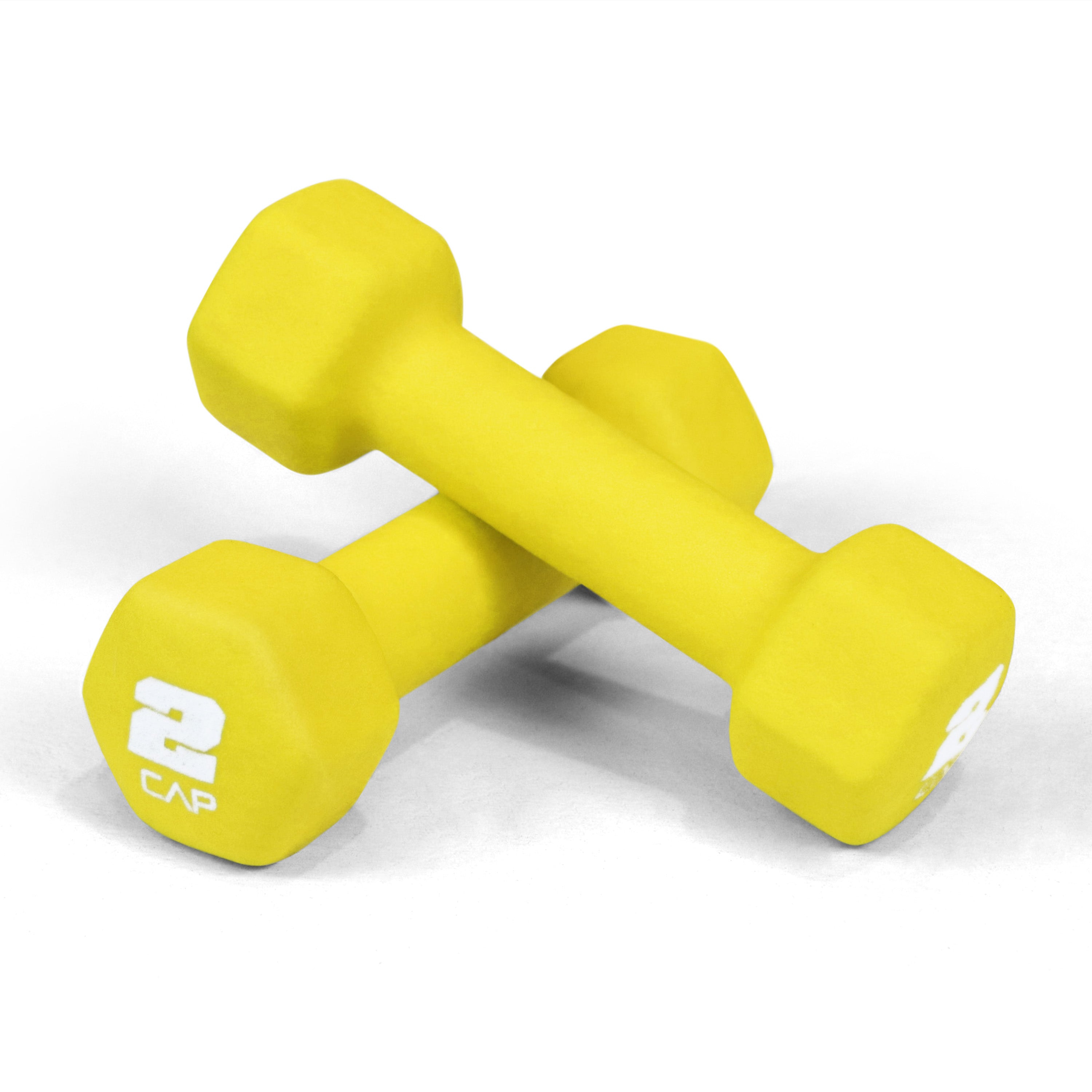 CAPHAUS Neoprene Anti-Slip Dumbbells, Hexagonal Shape