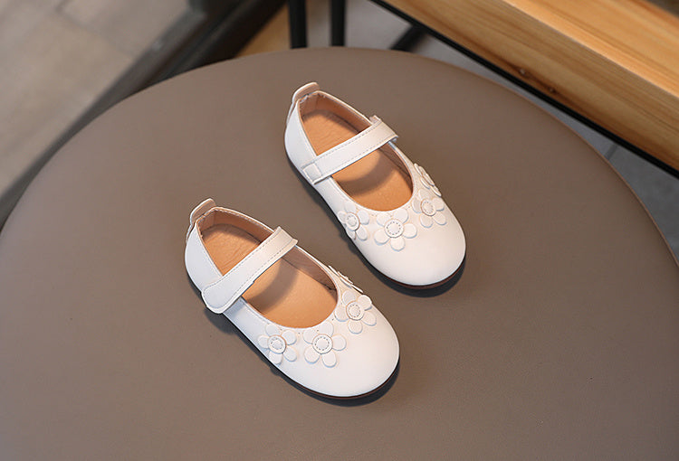 Giày Búp Bê Hoa 3D Siêu Nhẹ, Êm, Chống Trượt Cho Bé