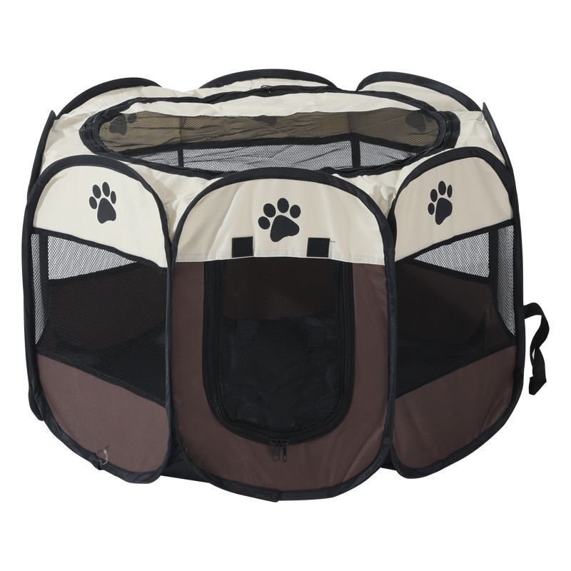 Octagonal Pet Fence Tent Oxford Cloth Scratch-Resistant Foldable Dog Cage for Dogs and Cats, Kennel Nest - Daisan Mart