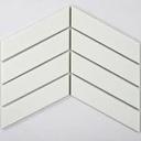Glossy white herringbone mosaic tile size 318.5x244mm code SZ006 (GR32000)