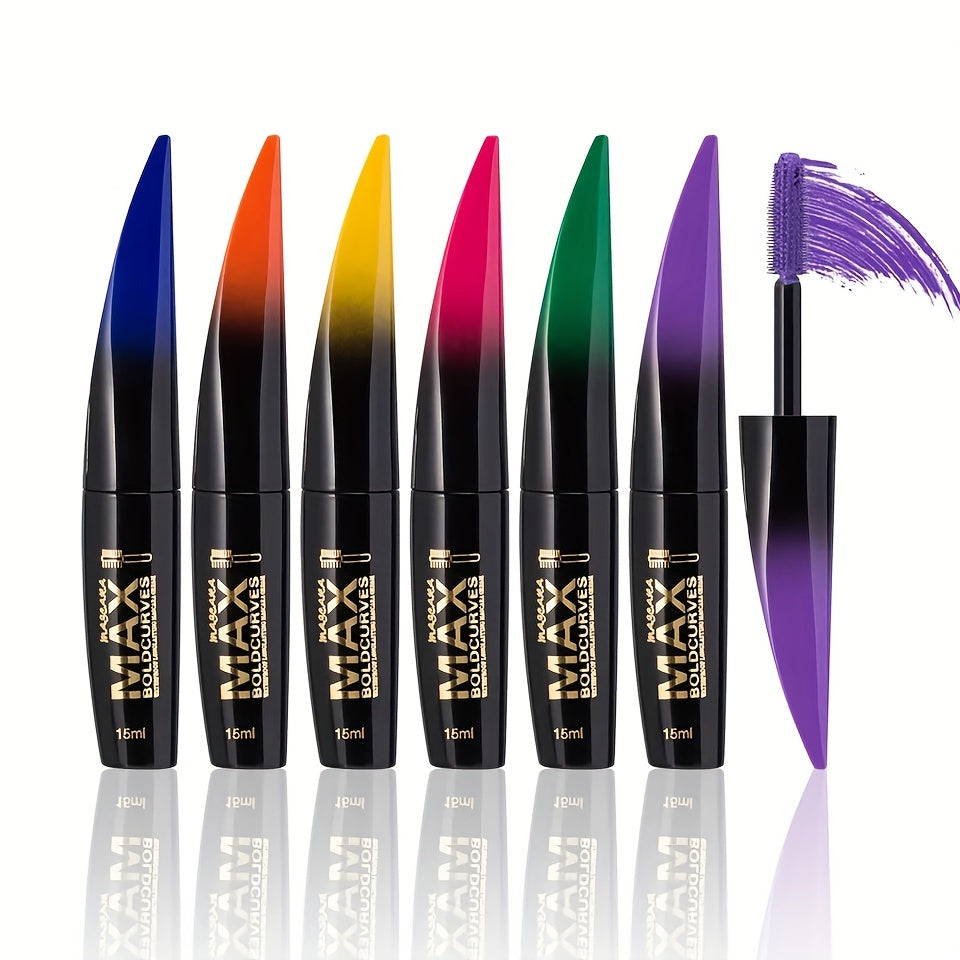 Mascara 6 Màu Sắc Nổi Bật - Dày Mi, Chống Lem, Siêu Lâu Trôi - Daisan Mart
