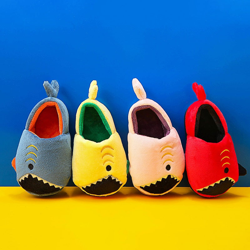 Dép Khủng Long Bé Trai Ấm Áp - Răng Cá Sấu Vui Nhộn