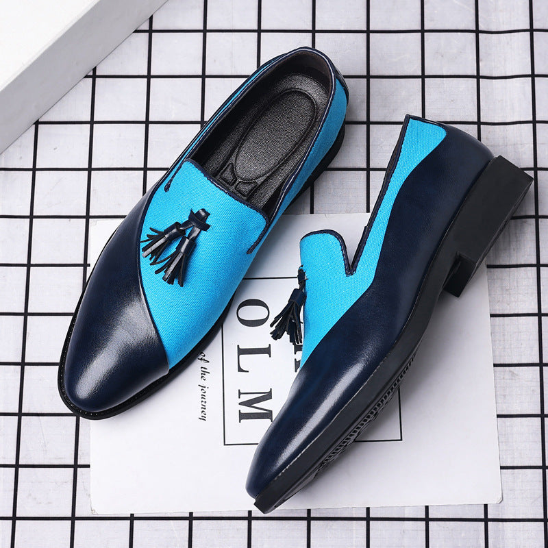 Men's Black Glossy Loafers - Elegant &amp; Luxurious