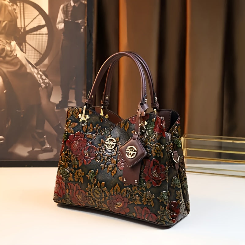 Big Handbag 2024 New Fashion Mother Bag Light Luxury Large Capacity Women Bag Feeling Middle-aged Women Bag - Daisan Mart