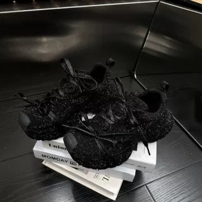 Sneaker Nữ Gypsophila Đính Đá Đế Dày Tăng Chiều Cao