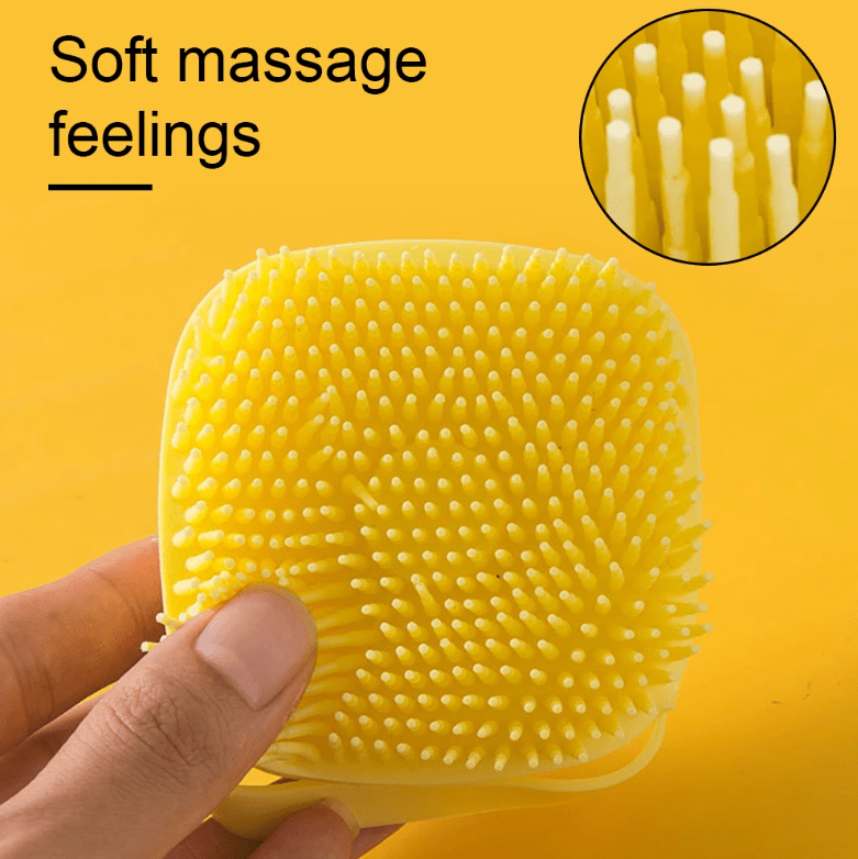 Bàn Chải Tắm Massage Chó Lông Mềm Đầu Tháo Rời - Daisan Mart