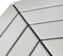 White matte fishbone mosaic tile, size 318.5x244mm, code SZ007