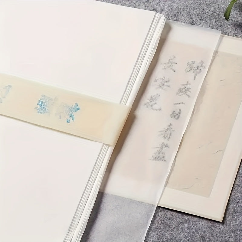 40 Sheets Premium Handmade Rice Paper - Ultra-Thin, Durable &amp; Versatile for Calligraphy, Painting, Crafts - Ideal for Artists &amp; Hobbyists, Craft Supplies|Ultra Thin Paper|Detailed Texture