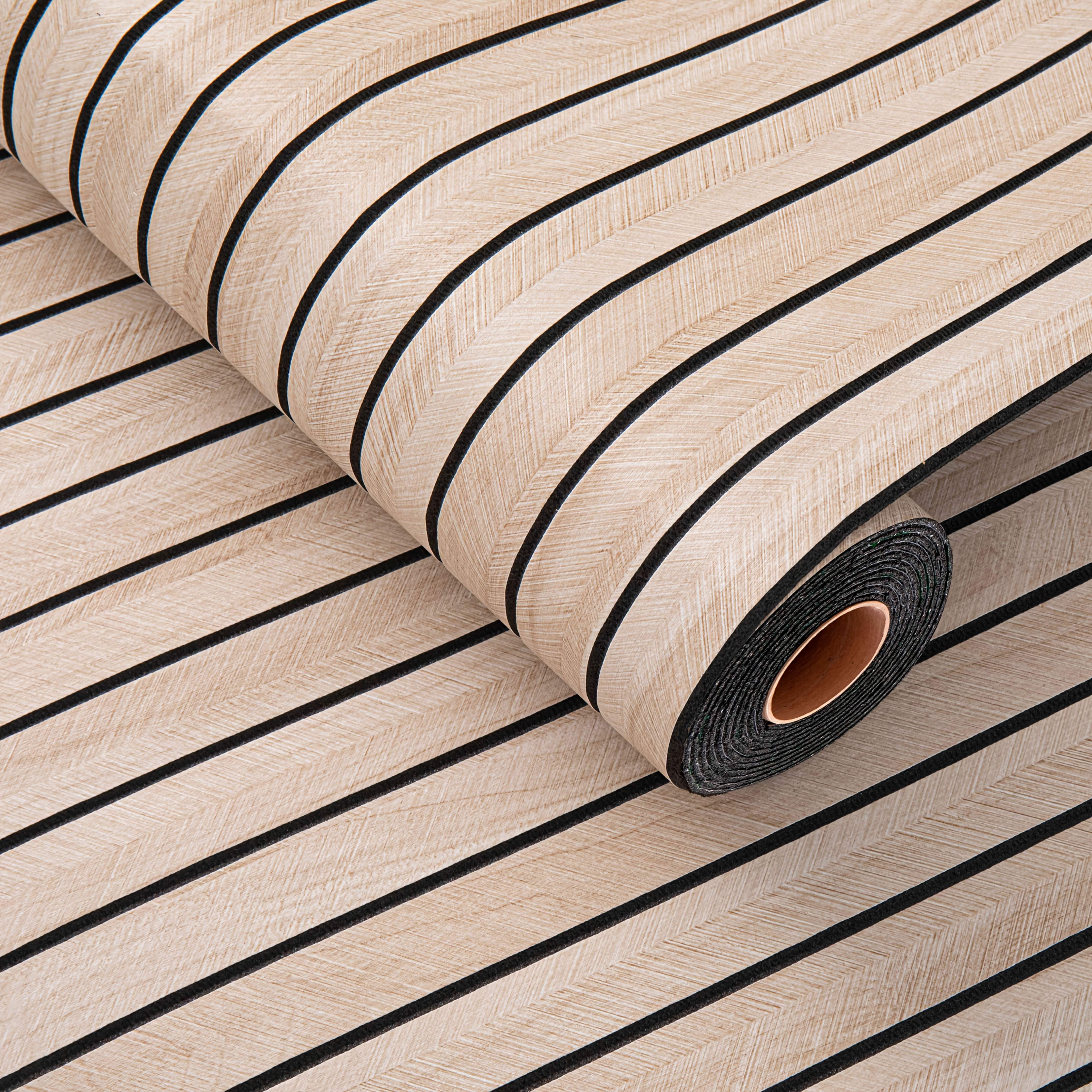 3D Wood Grain Wallpaper - Easy to Stick, Unique Decoration