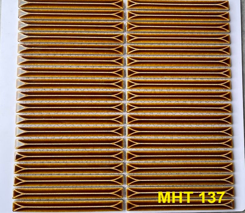 MHT 137 Chopstick Mosaic Tile Yellow 