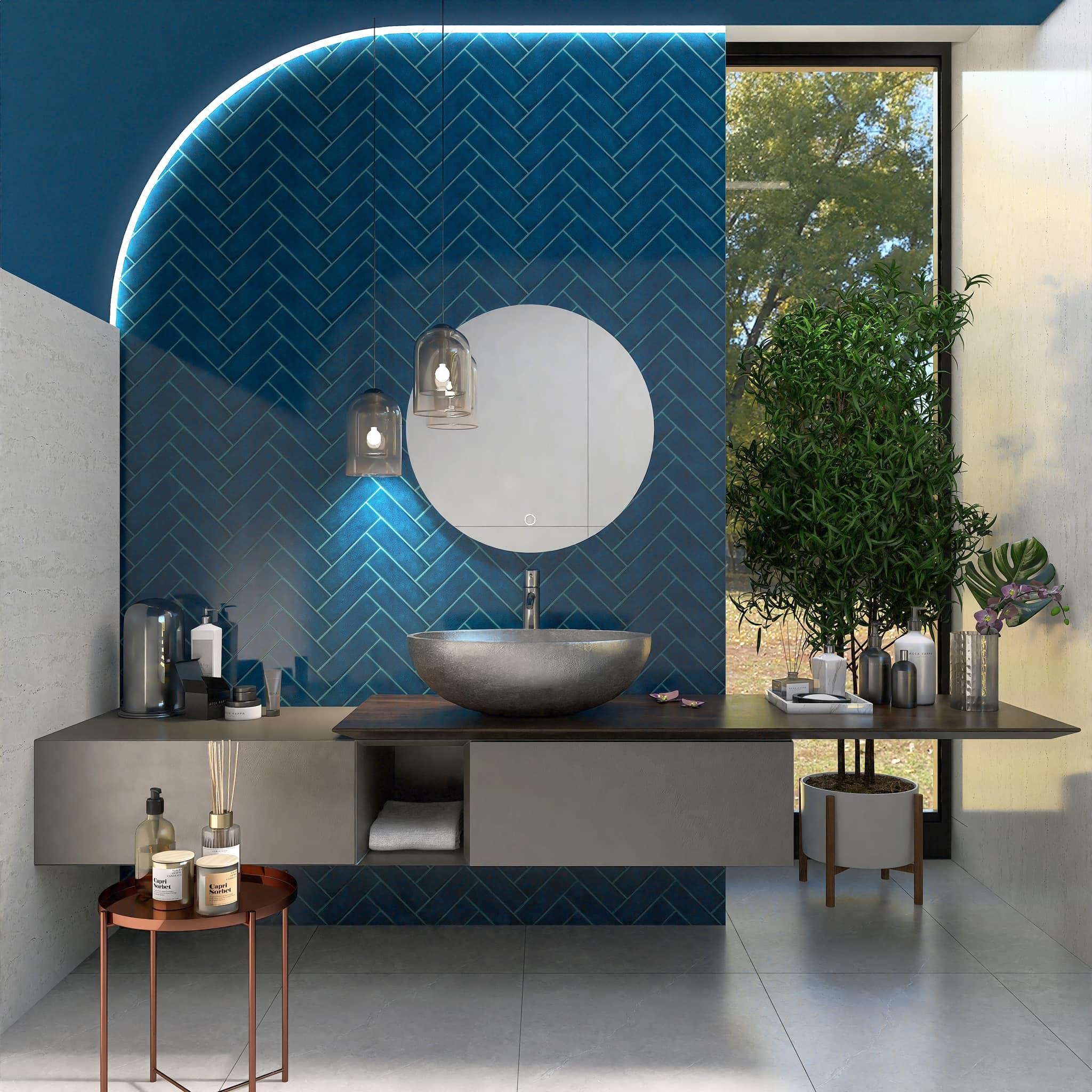Porcelain tile with crackle glaze, size 60x200mm, code MBL60206-A