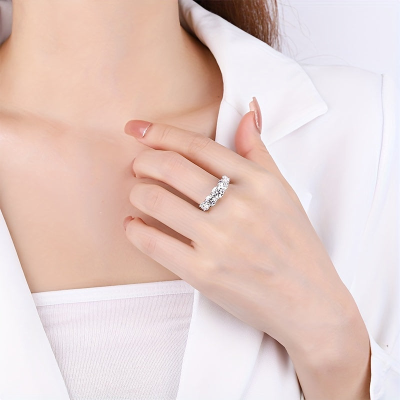 Women's Ring 3.6ct - High-Quality 925 Silver, Luxurious Gift