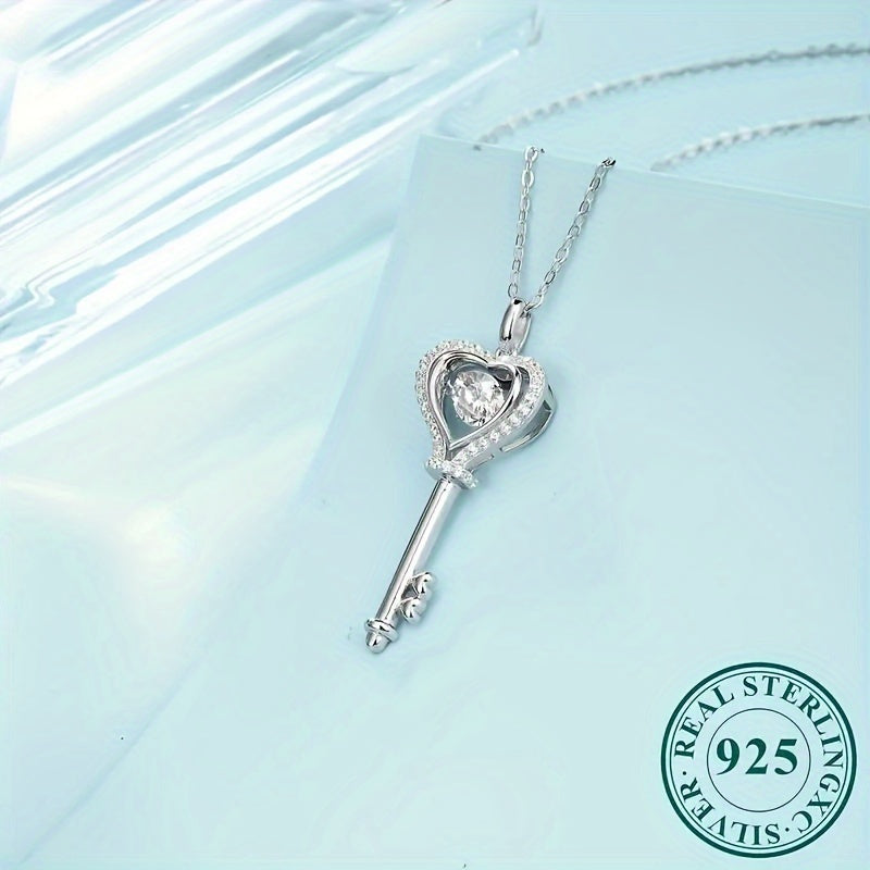 1 Carat Moissanite Heart Pendant - 18K Gold
