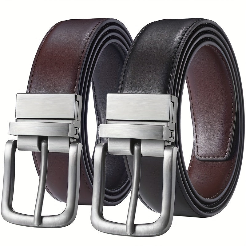 Genuine Cowhide Leather Belt for Men - Elegant Gift