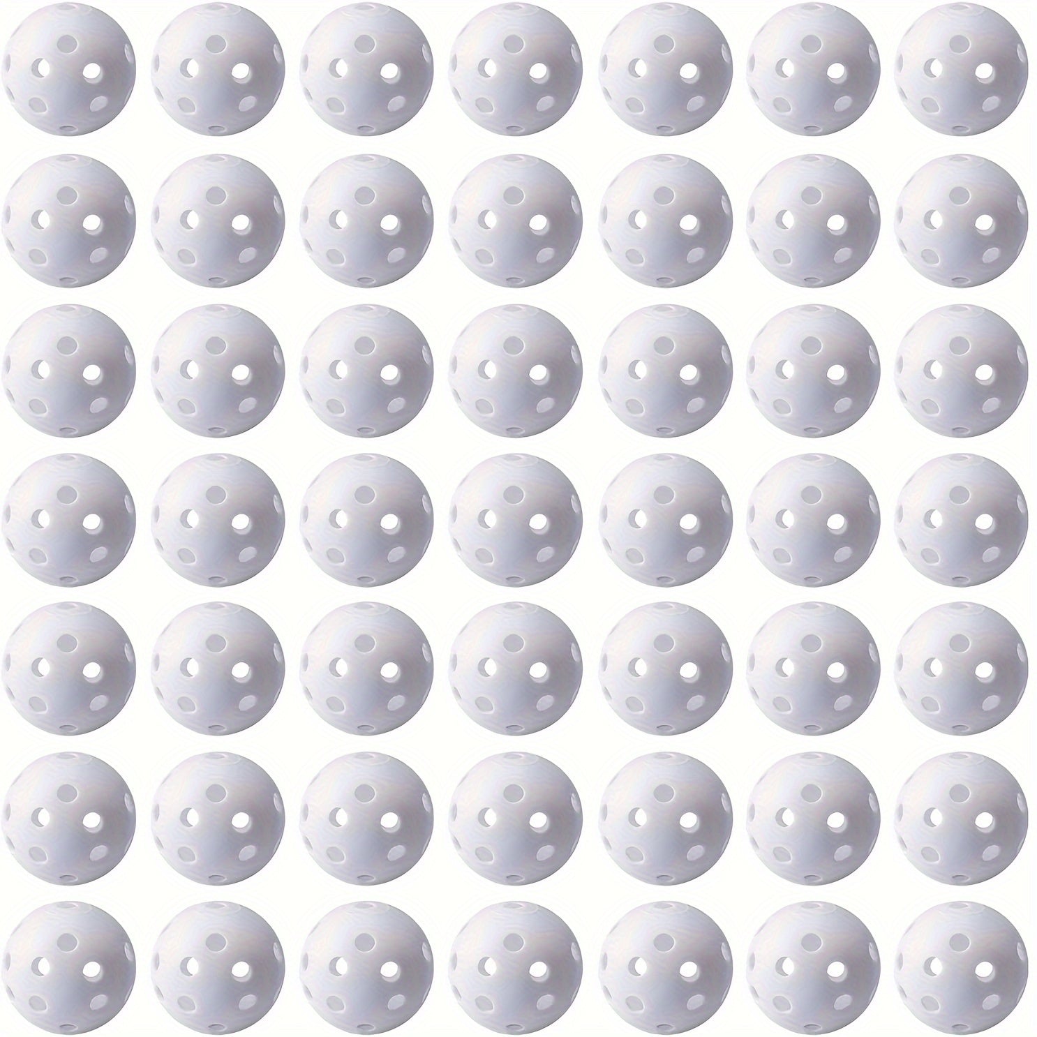 PE Golf Practice Balls 50 Pieces + 2 Tees, Indoor Outdoor