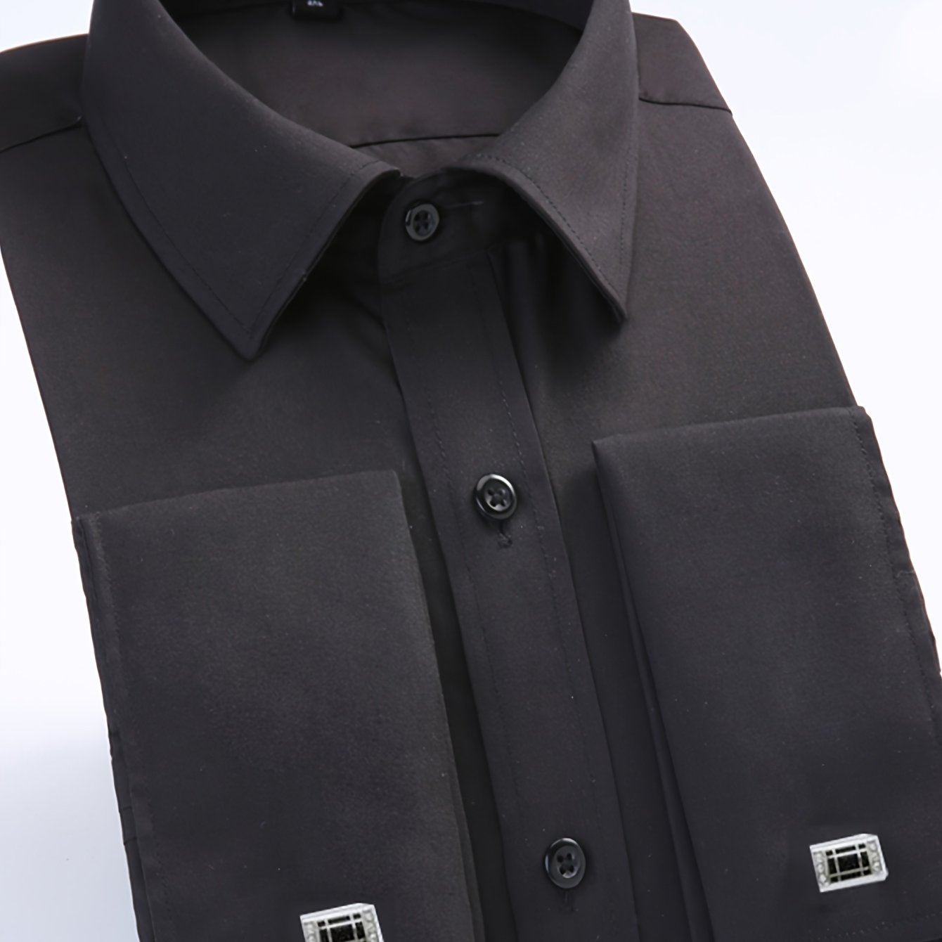 Áo Sơ Mi Nam Pháp 2025 Kèm Măng Sét Thanh Lịch