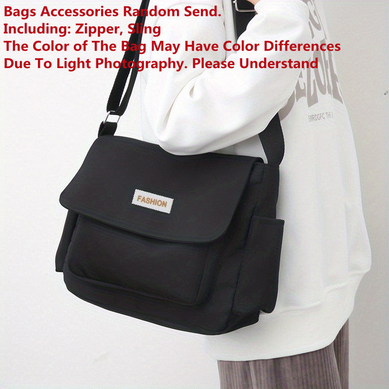 Harajuku Nylon Crossbody Bag Multi-Function for Men and Women