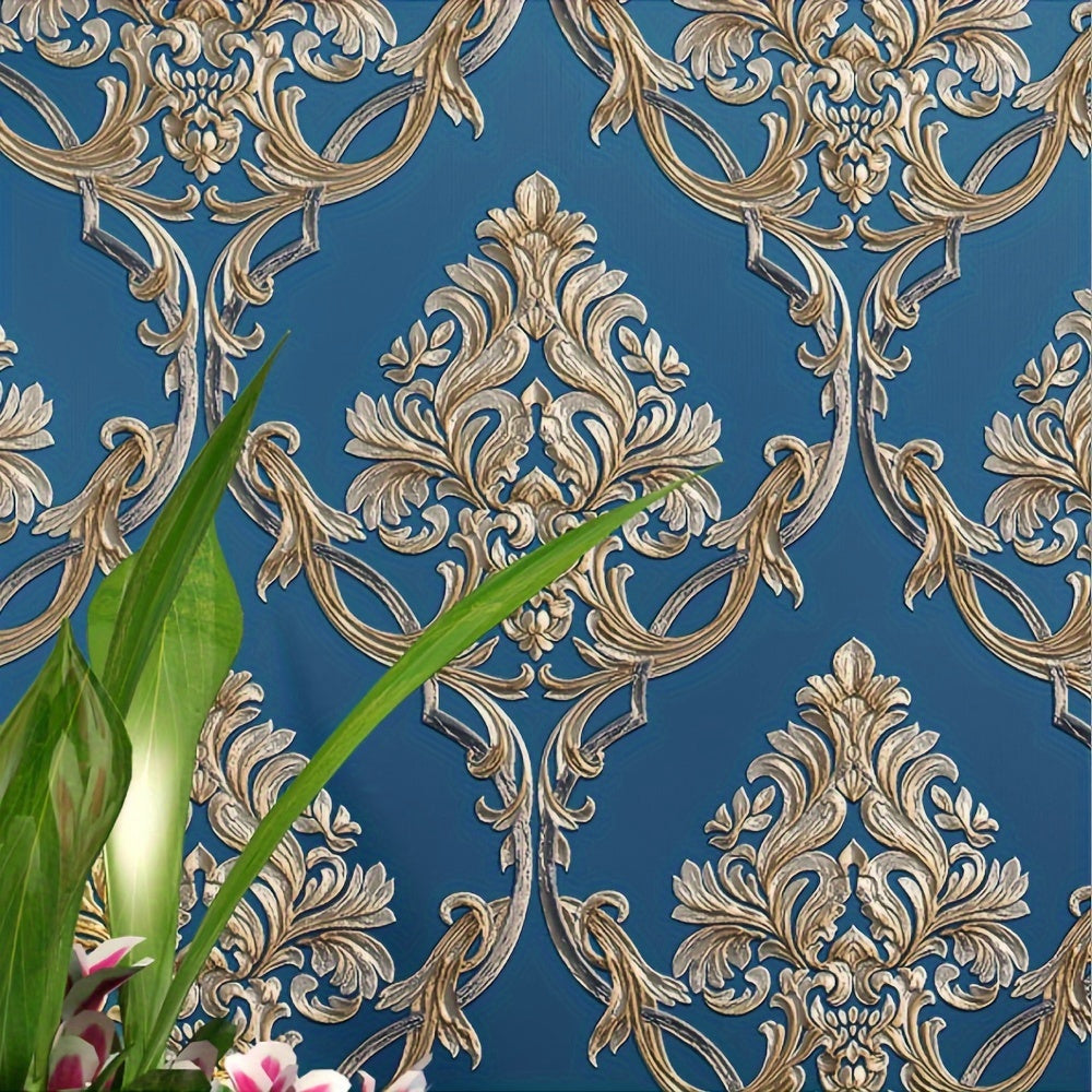 Giấy Dán Tường 3D Họa Tiết Damask Châu Âu Tinh Tế - Daisan Mart