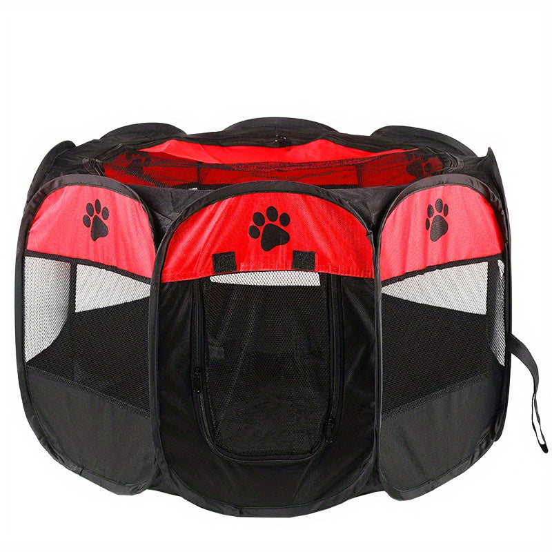Octagonal Pet Fence Tent Oxford Cloth Scratch-Resistant Foldable Dog Cage for Dogs and Cats, Kennel Nest - Daisan Mart
