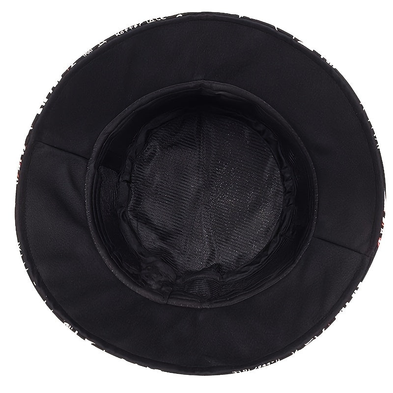 Mũ Bucket Nam What Graffiti Đen Phong Cách Streetwear