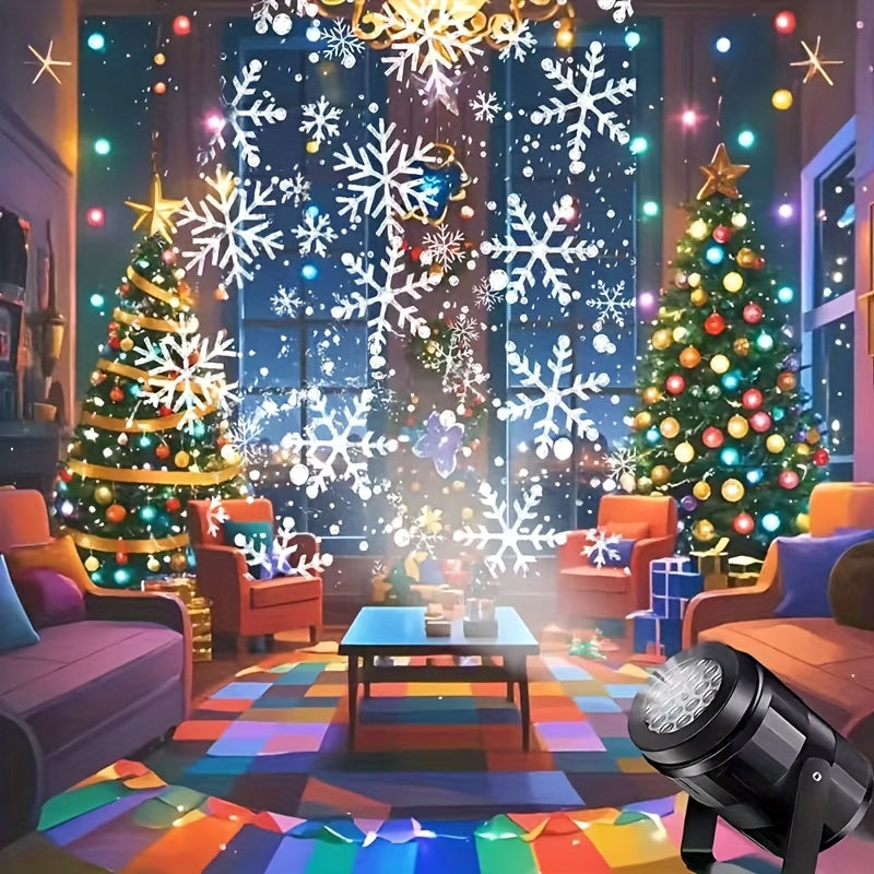 USB Rotating Snow LED Light - Create a Virtual Winter Space