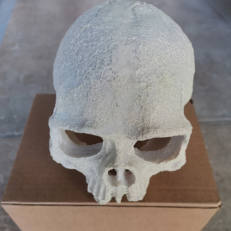 Aquarium Decor Accessories, Skull Skeleton Statue, Lizard Hideout, Lizard Cave, Glass Container for Aquarium, Reptile Hideaway Cave, Suitable for Aquarium Fish Tank Landscape Decoration Reptile Habita - Daisan Mart