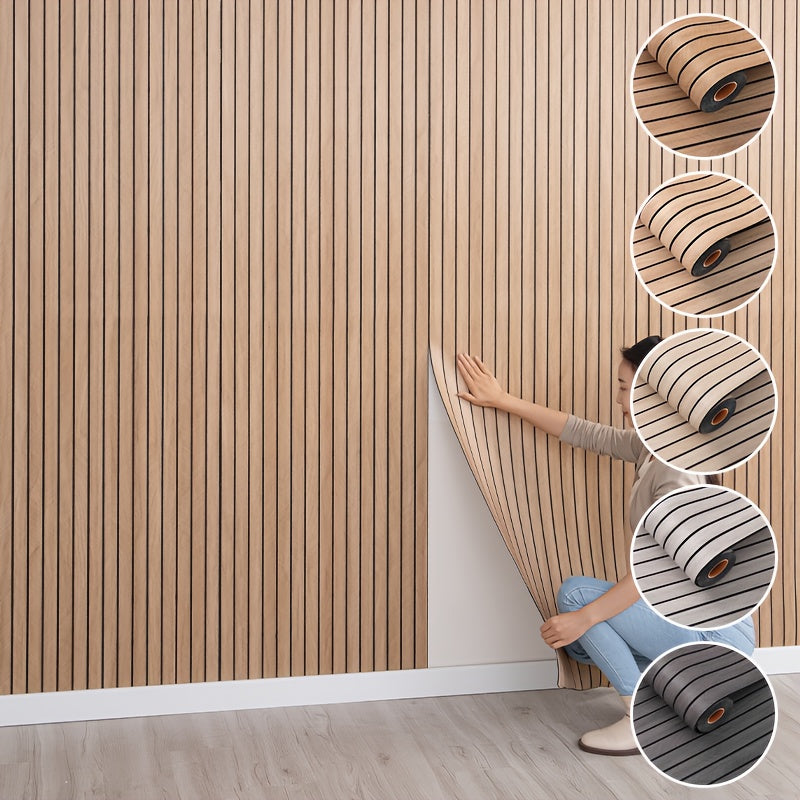 3D Wood Grain Wallpaper - Easy to Stick, Unique Decoration