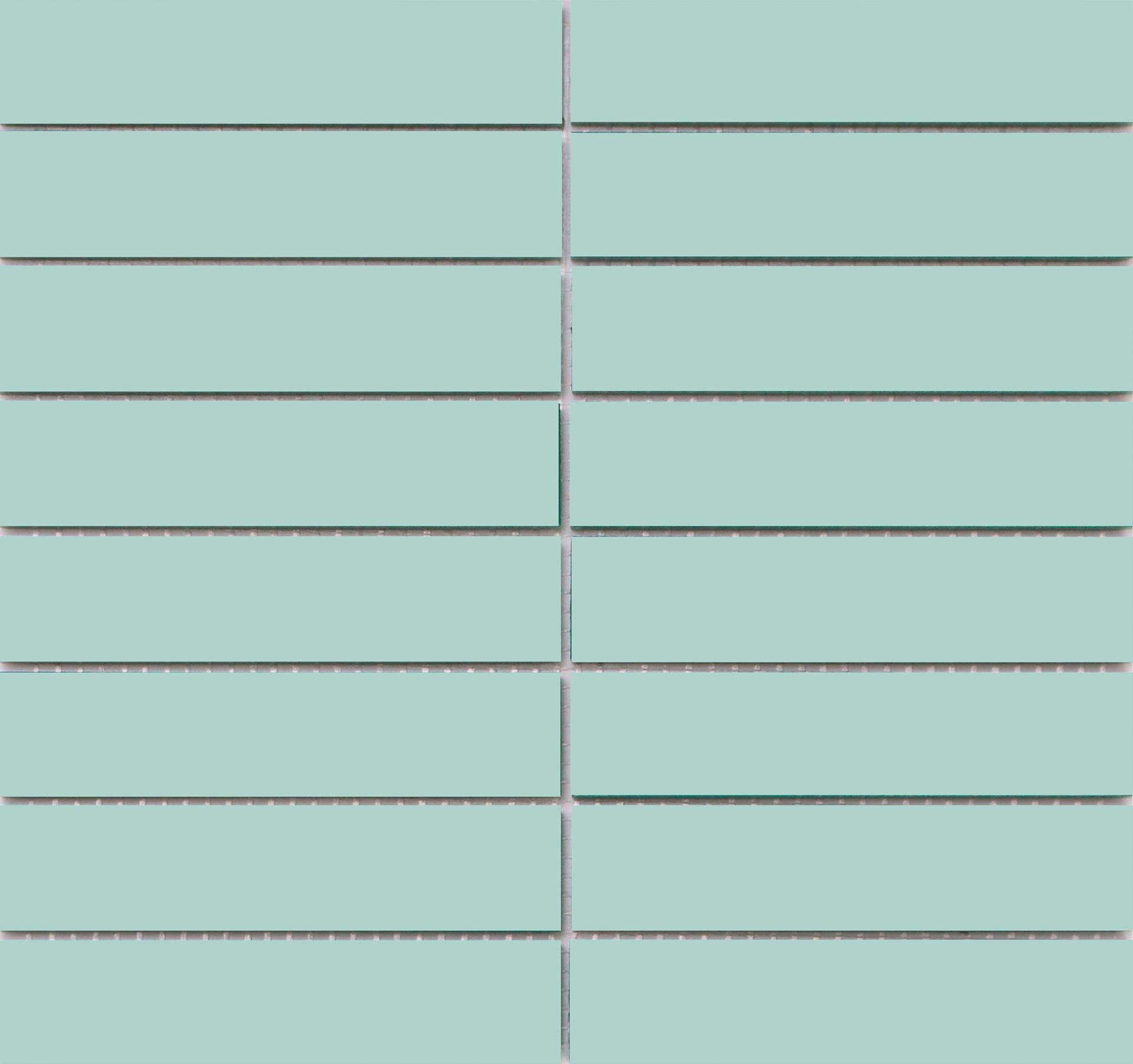 Mint green stick mosaic tile size 32*145 code 305 (3205M)