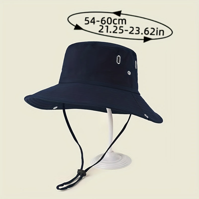 Mũ Tai Bè Rộng Chống Nắng Unisex, Thoáng Khí, Đen - Daisan Mart