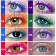 Mascara 11 Màu Sắc Sống Động - Nhanh Khô, Dày, Dài