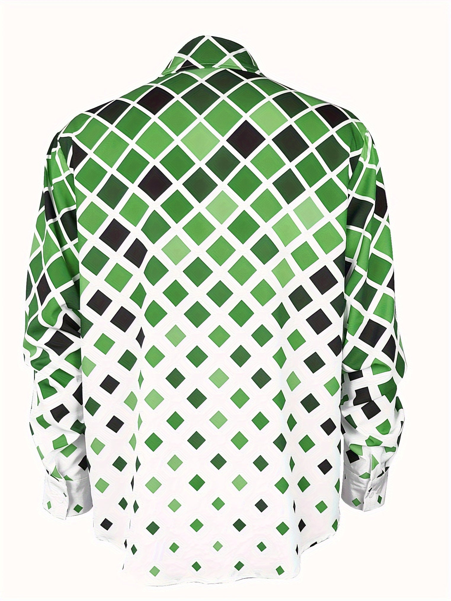 Áo Nam Boho Dài Tay Họa Tiết Xanh Trắng - Thoải Mái & Phong Cách