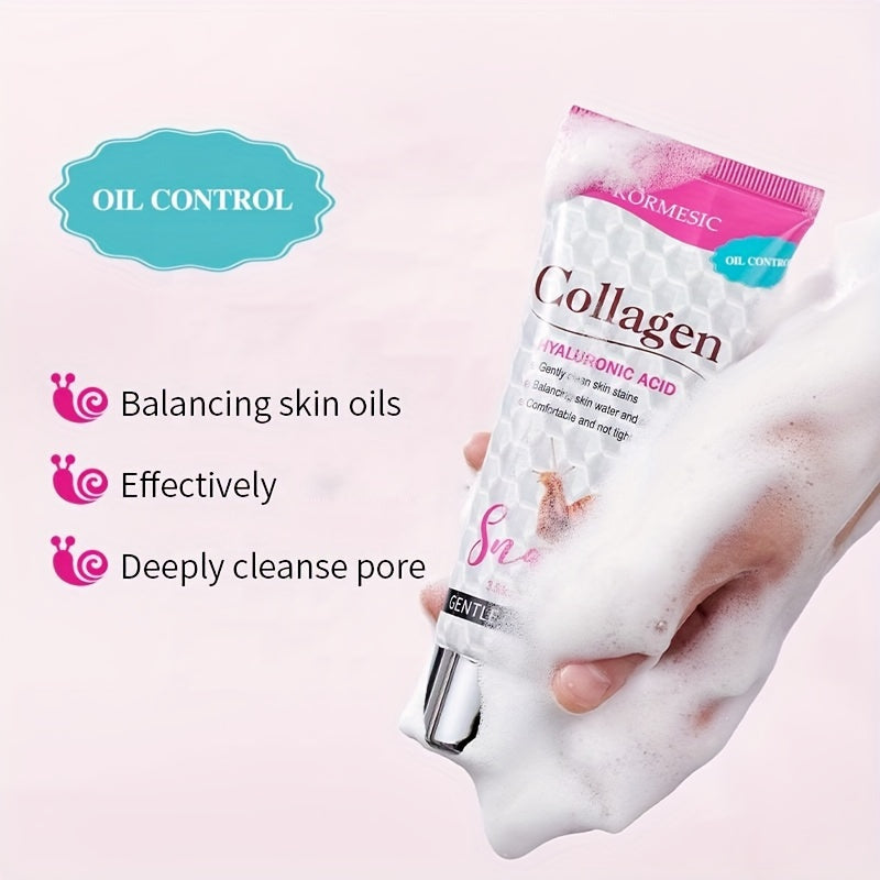 Snail Collagen Facial Cleanser - Moisturizing &amp; Deep Cleansing