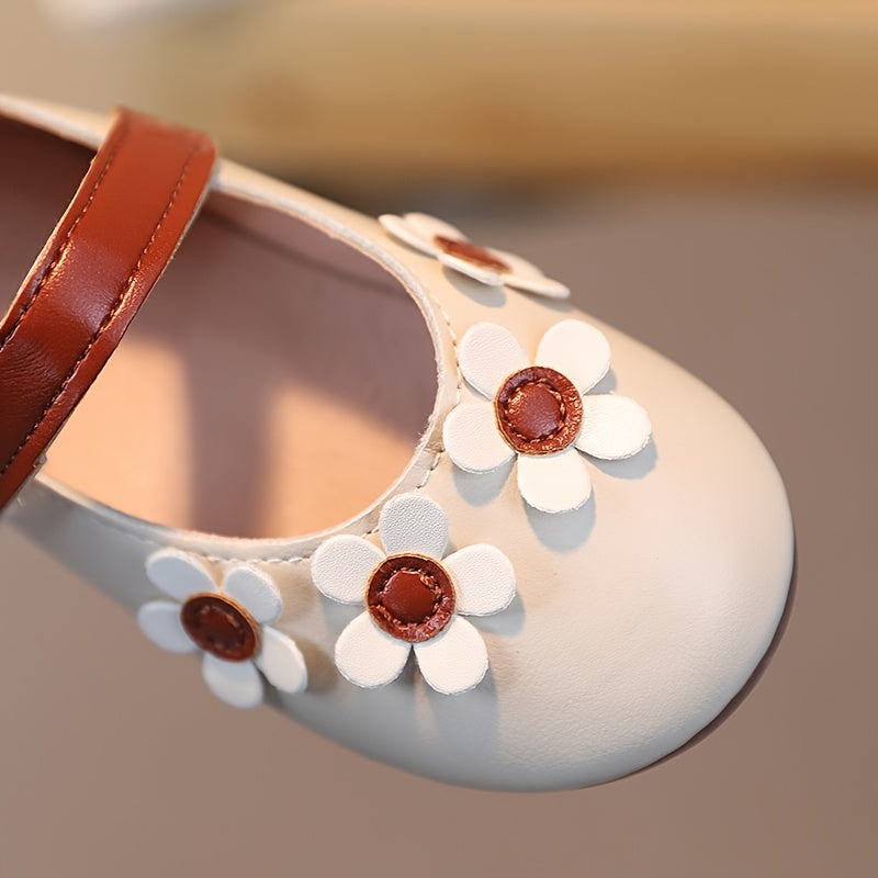 Giày Búp Bê Hoa 3D Siêu Nhẹ, Êm, Chống Trượt Cho Bé