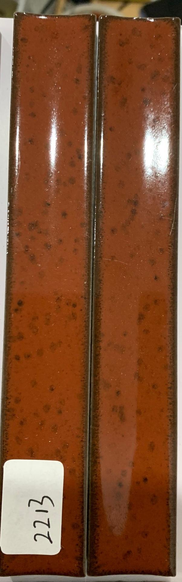 Red and black dot stick mosaic tile size 22*145 code 2213