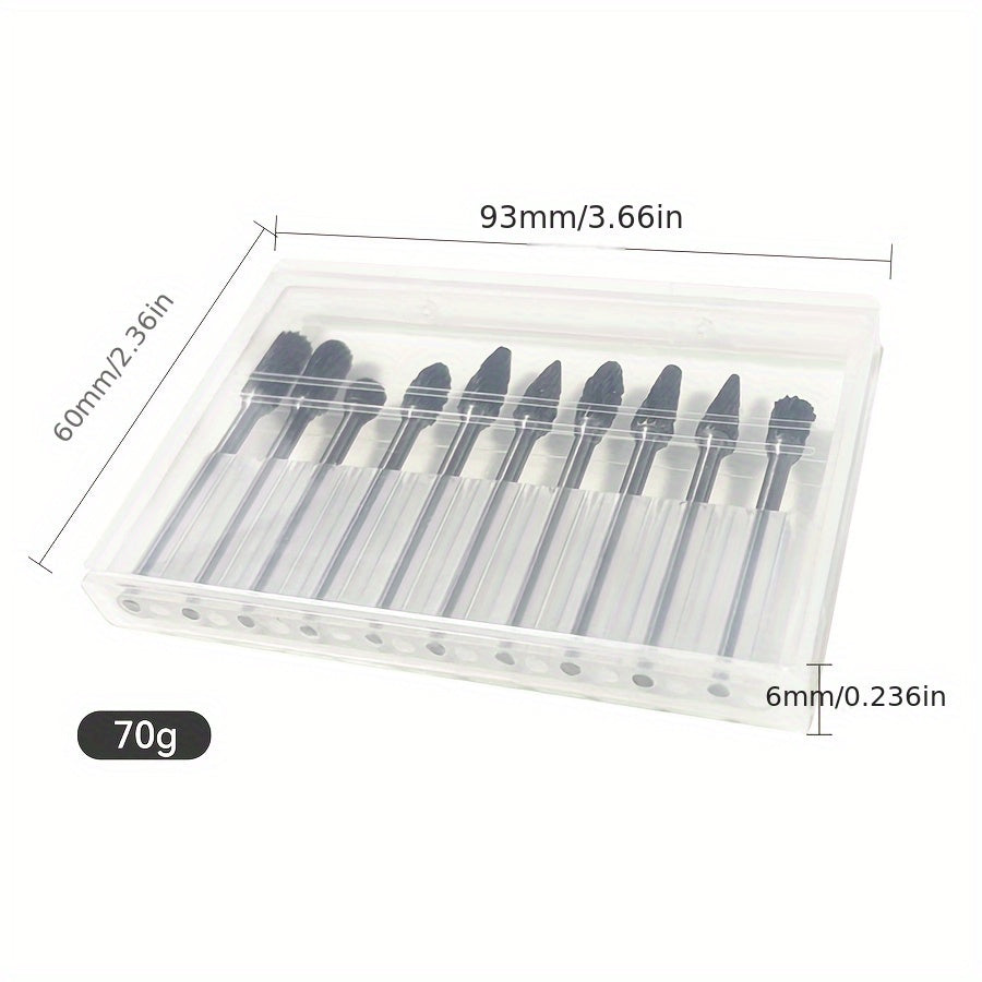 Bộ 10 Mũi Mài Hợp Kim Đôi Cho Dremel Đa Năng - Daisan Mart
