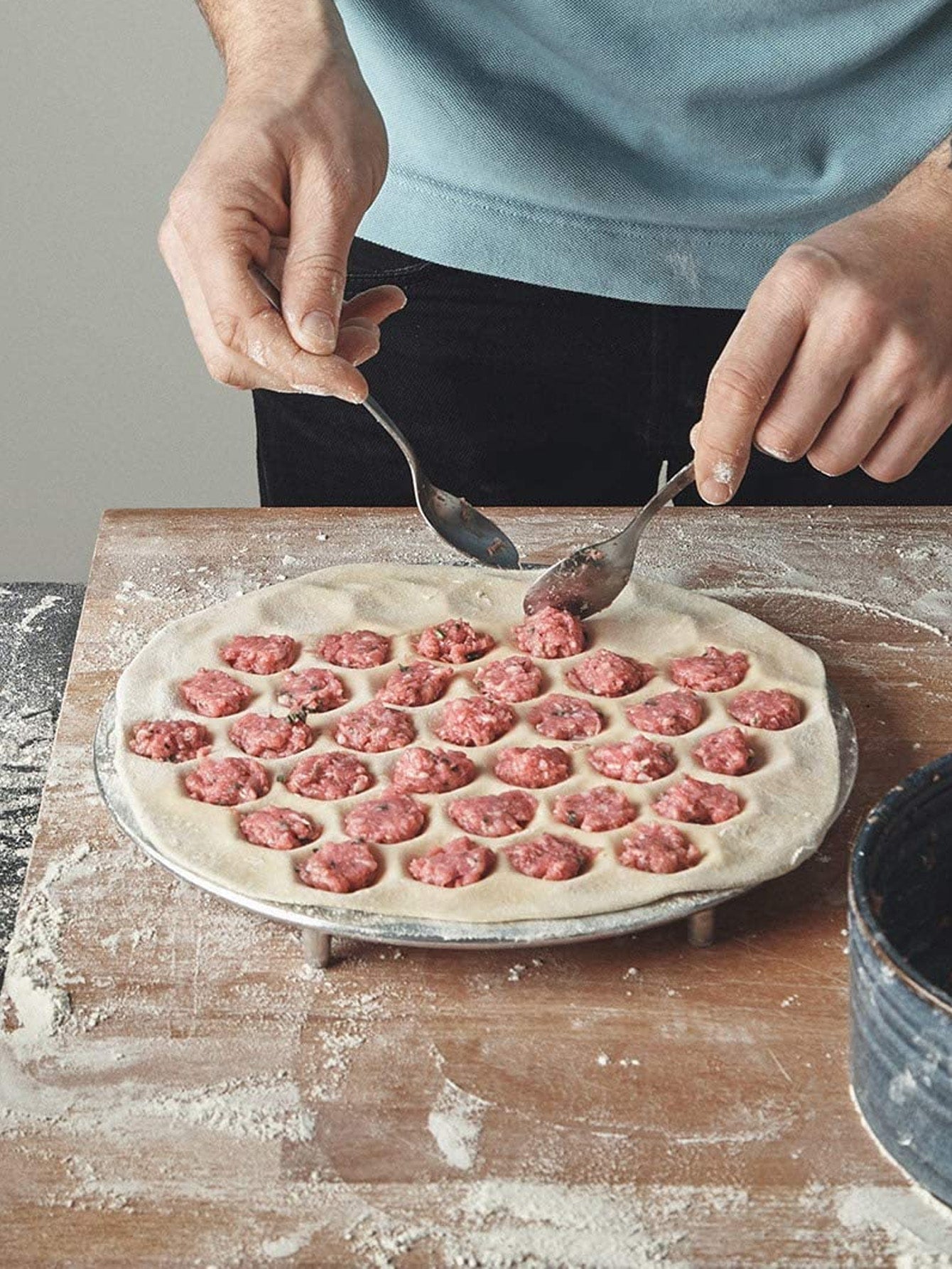 37孔銀色餛飩模具