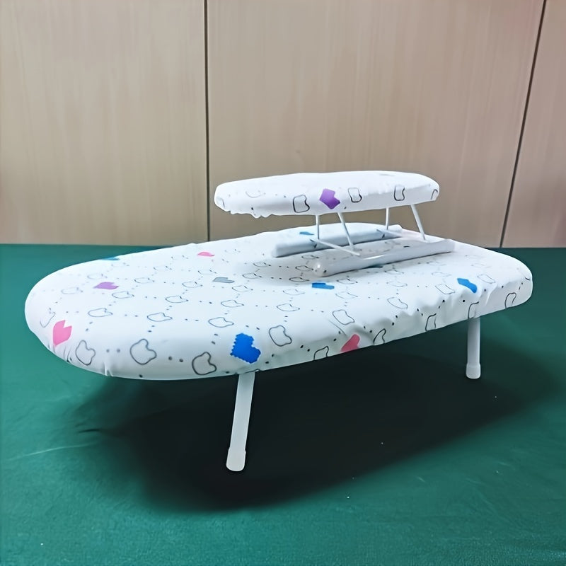 Compact and Portable Mini Ironing Board – Ideal for Travel, Apartments, &amp; Quick Touch-Ups, Includes Sleeve Attachment