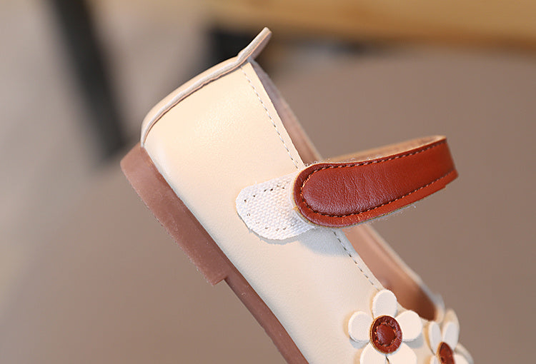 Giày Búp Bê Hoa 3D Siêu Nhẹ, Êm, Chống Trượt Cho Bé