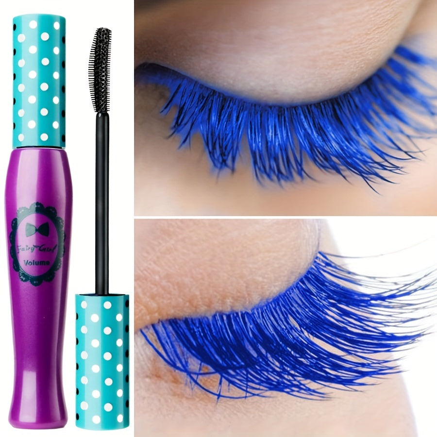 Super Thick Waterproof Mascara Blue Highlight 1PC